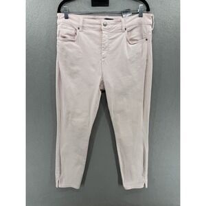 NYDJ Ami Skinny Ankle Jeans Womens Size 14 Lift-Tuck Denim Light Pink Wash Denim
